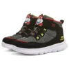Chaussures à velcro Microspec Zovox « Noir Gris Rouge »