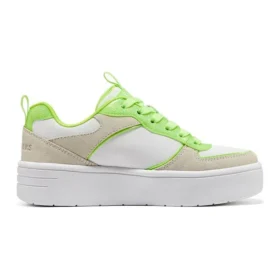 Court High « Blanc Beige Vert »