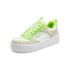 Court High « Blanc Beige Vert »
