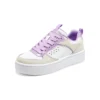 Court High « White Beige Purple »