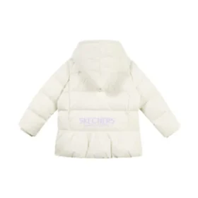 Doudoune à capuche unie « White »