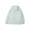 Doudoune à capuche unie zippée « Noir Gris Blanc »