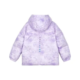 Doudoune à capuche « Violet Blanc »