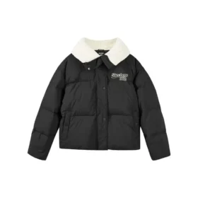 Doudoune imprimée « Blanc Noir »