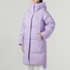 Doudoune longue décontractée « Violet »