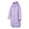 Doudoune longue imprimée de lettres « Purple »