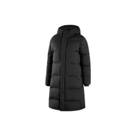 Doudoune longue tissée « White Black »