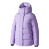 Doudoune mi-longue tissée « Violet »