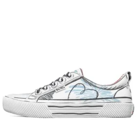 Dr. Seuss x Skechers Bob&rsquo;s B Wilder Low – Chaussures décontractées Blanc/Bleu/Noir