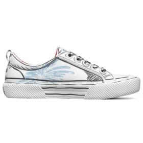 Dr. Seuss x Skechers Bob&rsquo;s B Wilder Low – Chaussures décontractées Blanc/Bleu/Noir