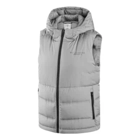 Gilet à capuche décontracté en duvet « Gris »