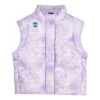 Gilet décontracté en duvet « Violet et blanc »