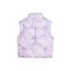 Gilet décontracté en duvet « Violet et blanc »