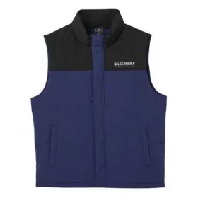 Gilet sans manches à col montant et petits logos patchwork « Multicolore »