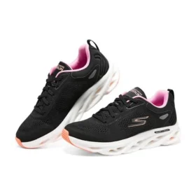 Go Run Swirl Tech « Noir Blanc Rose »