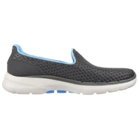Go Walk 6 Low Loafer Gris/Bleu