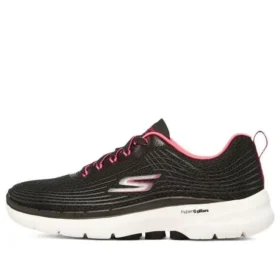 Go Walk 6 « Stunning Glow – Noir/Rose vif »