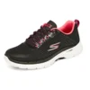 Go Walk 6 « Stunning Glow – Noir/Rose vif »