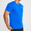 Hommes Skechers Entraînement Course à pied Sport Tricot Manches courtes Bleu