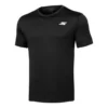 Hommes Skechers Entraînement Course à pied Sport Tricot Manches courtes Noir