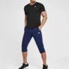 Hommes Skechers Entraînement Course à pied Sport Tricot Manches courtes Noir