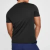 Hommes Skechers Entraînement Course à pied Sport Tricot Manches courtes Noir