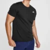 Hommes Skechers Entraînement Course à pied Sport Tricot Manches courtes Noir
