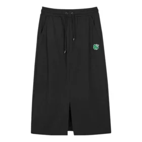 Jupe en tricot respirante à cordon de serrage « Noir »