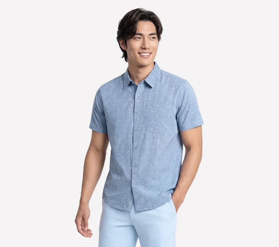 La chemise à manches courtes imprimée Go Walk Air La chemise à manches courtes imprimée Go Walk Air