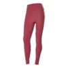 Leggings de fitness moulants en tricot à imprimé lettres « Bordeaux »