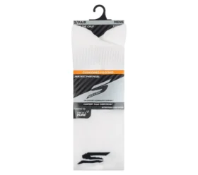 Lot de 2 paires de chaussettes de football haute performance pour homme