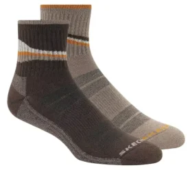 Lot de 2 paires de chaussettes de randonnée mi-mollet pour homme