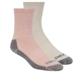 Lot de 2 paires de chaussettes mi-longues en laine pour femme
