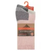 Lot de 2 paires de chaussettes mi-longues en laine pour femme Lot de 2 paires de chaussettes mi-longues en laine pour femme
