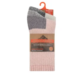 Lot de 2 paires de chaussettes mi-longues en laine pour femme