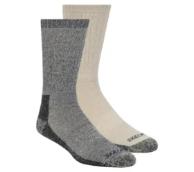 Lot de 2 paires de chaussettes mi-longues en laine pour homme