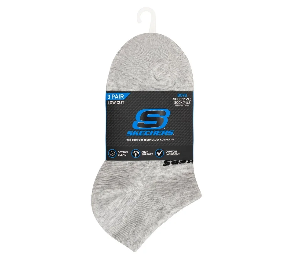 Lot de 3 paires de chaussettes basses en coton pour garçon Lot de 3 paires de chaussettes basses en coton pour garçon