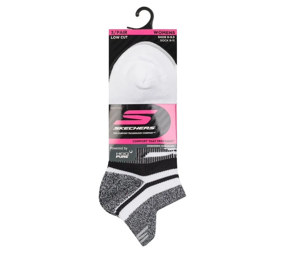 Lot de 3 paires de chaussettes de course basses pour femmes avec languette au talon Lot de 3 paires de chaussettes de course basses pour femmes avec languette au talon