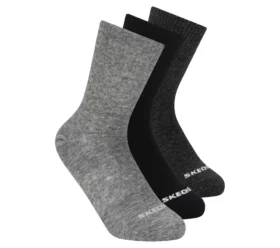 Lot de 3 paires de chaussettes mi-mollet en coton pour garçon