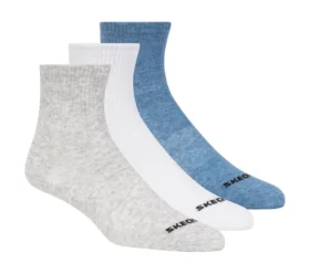 Lot de 3 paires de chaussettes mi-mollet en coton pour garçon