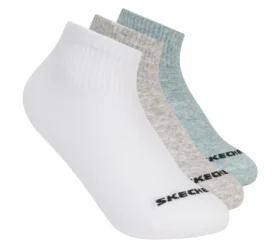 Lot de 3 paires de chaussettes mi-mollet en coton pour garçon