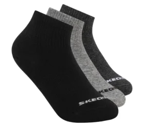 Lot de 3 paires de chaussettes mi-mollet en coton pour garçon