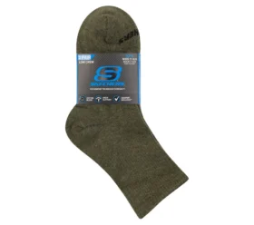 Lot de 3 paires de chaussettes mi-mollet en coton pour garçon