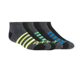 Lot de 6 paires de chaussettes basses à rayures chinées