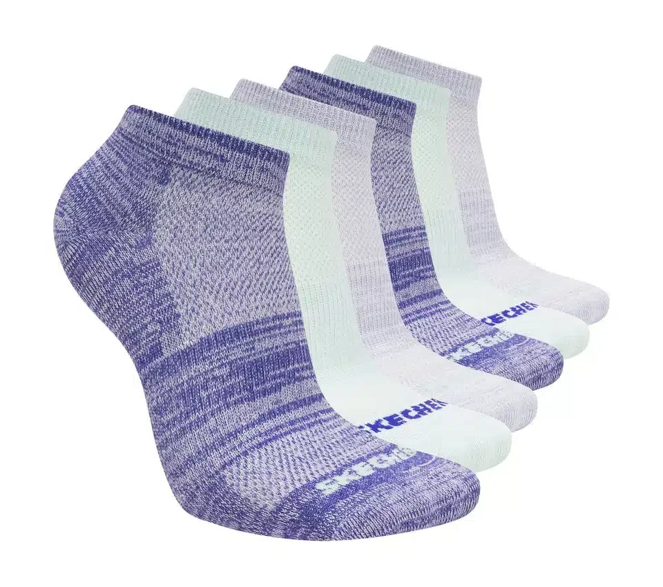 Lot de 6 paires de chaussettes courtes à rayures colorées pour filles Lot de 6 paires de chaussettes courtes à rayures colorées pour filles