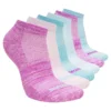 Lot de 6 paires de chaussettes courtes à rayures colorées pour filles Lot de 6 paires de chaussettes courtes à rayures colorées pour filles
