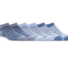 Lot de 6 paires de chaussettes invisibles à rayures