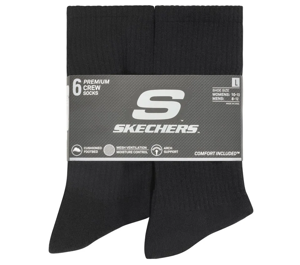 Lot de 6 paires de chaussettes mi-longues Large Core Lot de 6 paires de chaussettes mi-longues Large Core