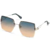 Lunettes de soleil carrées oversize sans monture Lunettes de soleil carrées oversize sans monture