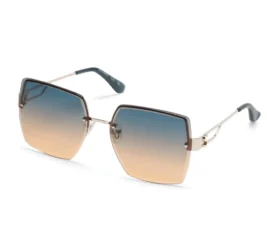 Lunettes de soleil carrées oversize sans monture
